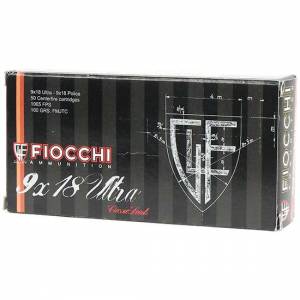 Fiocchi 9X18 Extrema Law Enforcement 9x18mm Ultra 100 gr Full Metal Jacket Truncated-Cone (TCFMJ) 50 Bx/ 20 Cs