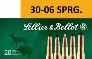 Sellier & Bellot SB3006A Rifle  30-06 Springfield 180 gr Full Metal Jacket (FMJ) 20 Bx/ 20 Cs