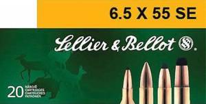 Sellier & Bellot SB6555A Rifle  6.5x55 Swedish 131 gr Soft Point (SP) 20 Bx/ 20 Cs