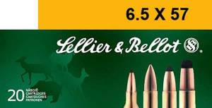 Sellier & Bellot SB6557RA Rifle  6.5x57mm 131 gr Soft Point 20 Per Box/ 20 Case