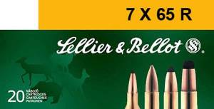 Sellier & Bellot SB765RA Rifle  7x65mmR 173 gr Soft Point Cut-Through Edge (SPCE) 20 Bx/ 20 Cs