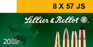 Sellier & Bellot SB857JSA Rifle  8x57mm JS 196 gr Full Metal Jacket (FMJ) 20 Bx/ 20 Cs
