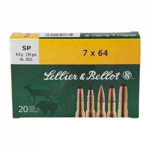 Sellier & Bellot SB9372RA Rifle  9.3mmx72R 193 gr Soft Point (SP) 20 Bx/ 20 Cs