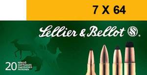 Sellier & Bellot SB764B Rifle  7x64mm Brenneke 173 gr Soft Point Cut Through Edge 20 Per Box/ 20 Case