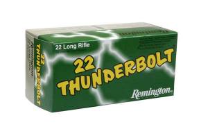 Remington Ammunition TB22A Thunderbolt  22 LR 40 gr Round Nose (RN) 50 Bx/ 100 Cs