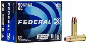 Federal C32HRB Personal Defense  32 H&R Mag 85 gr Jacketed Hollow Point (JHP) 20 Bx/ 25 Cs