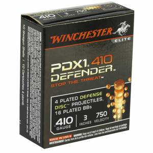 Winchester PDX1 Defender 410 Gauge, 3, 4 Plated Defense Discs