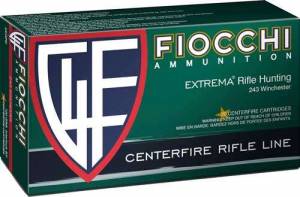 Fiocchi 243SPD Shooting Dynamics  243 Winchester 100 GR Pointed Soft Point (PSP) 20rd BOX