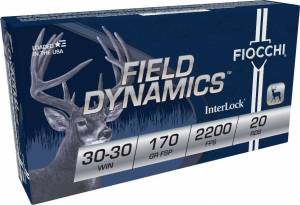Fiocchi Shooting Dynamics 30-30 Winchester 170 GR FSP 20 Bx/ 10 Cs