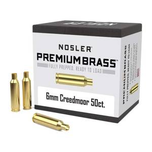 Nosler 10229   6mm Creedmoor Rifle Brass 50 Per Box