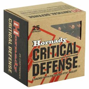 Hornady 81030 Critical Defense  30 Carbine 110 gr Flex Tip eXpanding 25 Bx/ 10 Cs