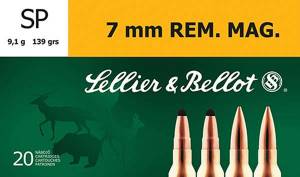 Sellier & Bellot SB7B Rifle  7mm Rem Mag 139 GR Soft Point (SP) 20 Bx/ 20 Cs