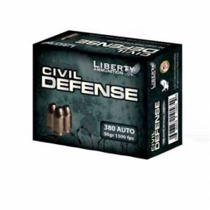 Liberty Ammunition LACD380023 Civil Defense  380 ACP 50 gr Hollow Point (HP) 20 Bx/ 10 Cs