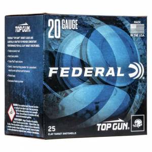 Federal TG209 Top Gun  20 Gauge 2.75" 7/8 oz 9 Shot 25 Bx/ 10 Cs
