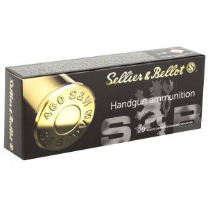 Sellier & Bellot SB460B Handgun  460 S&W Mag 255 gr Jacketed Hollow Point (JHP) 20 Bx/ 12 Cs