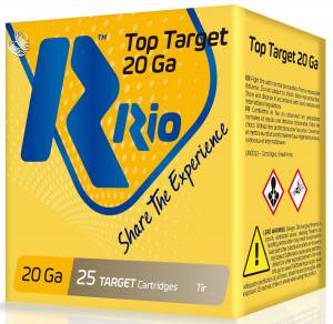 RIO AMMUNITION TT208 Top Target 20 Gauge 2.75" 7/8 oz 8 Shot 25 Bx/ 10 Cs