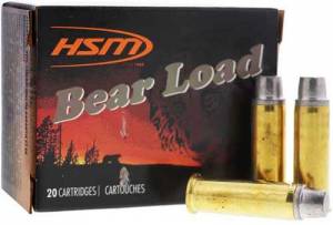 HSM 454C4N20 Bear Load  454 Casull 325 gr Wide Flat Nose (WFN) 20 Bx/ 20 Cs