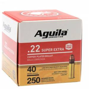 Pro Hunters - Munição Aguila .22 LR Super Extra High Velocity SP 40 grain