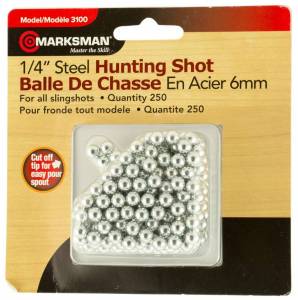 150 qty 1/4" Inch Steel Shot Slingshot Ammo Balls 