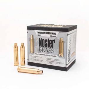 Nosler 10185   7mm Rem Mag Rifle Brass 50 Per Box