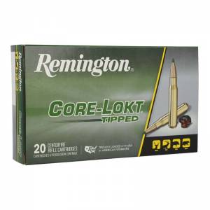 Remington Ammunition 29027 Core-Lokt Rifle Ammo 30-06 Springfield 150 gr Core-Lokt Tipped 20 Bx/ 10 Cs