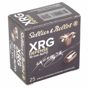 Sellier & Bellot XRG Defense 10mm AUTO 130gr Solid Copper Hollow Point Lead-Free 25rd Box