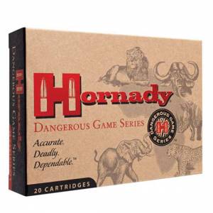 Hornady 8265 Dangerous Game  416 Rigby 400 gr Dangerous Game Solid 20 Bx/ 6 Cs