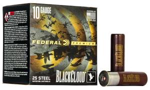 Federal PWBX1072 Black Cloud FS Steel 10 Gauge 3.5" 1 5/8 oz 2 Shot 25 Bx/ 10 Cs